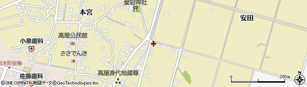 青森県弘前市高屋安田605周辺の地図