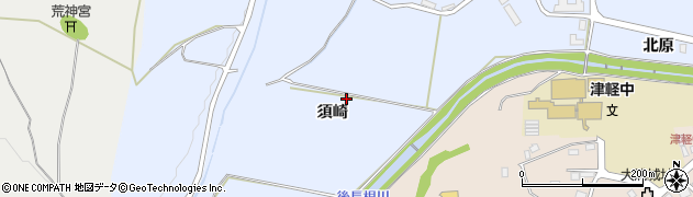 青森県弘前市八幡（須崎）周辺の地図