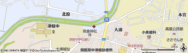 青森県弘前市八幡（安田）周辺の地図
