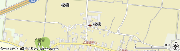 青森県平川市八幡崎（松枝）周辺の地図