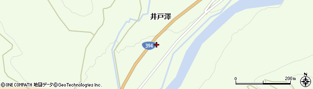 青森県黒石市南中野（井戸澤）周辺の地図