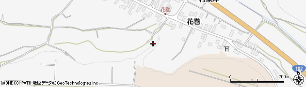 青森県黒石市花巻地蔵澤周辺の地図