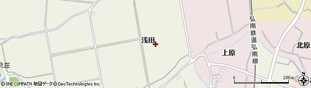 青森県平川市猿賀（浅田）周辺の地図
