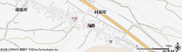 青森県黒石市花巻（花巻）周辺の地図