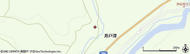 青森県黒石市南中野（田ノ澤）周辺の地図