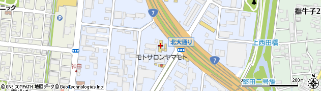青森トヨペットＴ－ＵＰ弘前神田店周辺の地図