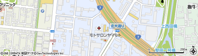 平澤ガラス店周辺の地図