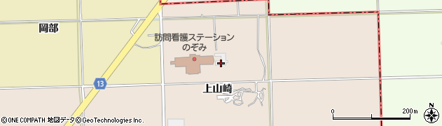 青森県平川市李平上山崎53周辺の地図