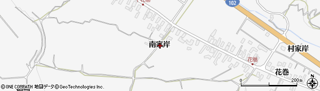 青森県黒石市花巻南家岸周辺の地図