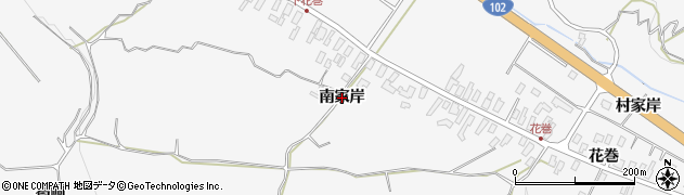 青森県黒石市花巻（南家岸）周辺の地図