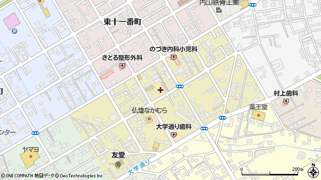 〒034-0016 青森県十和田市東十二番町の地図