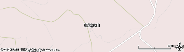 青森県弘前市百沢東岩木山周辺の地図