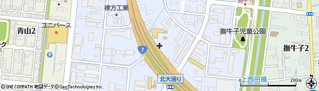 青森県弘前市神田周辺の地図