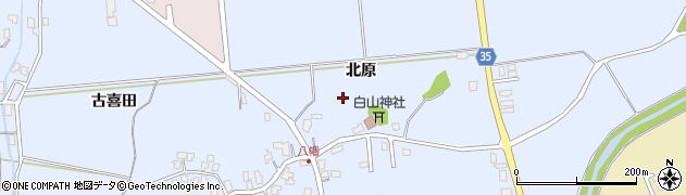 青森県弘前市八幡周辺の地図