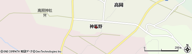 青森県弘前市高岡（神馬野）周辺の地図