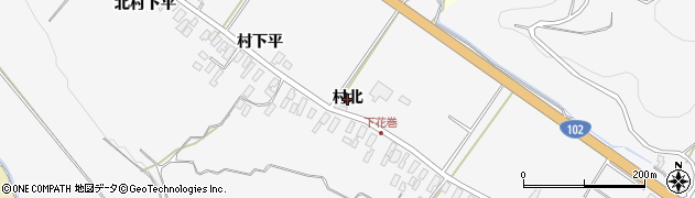 青森県黒石市花巻（村北）周辺の地図