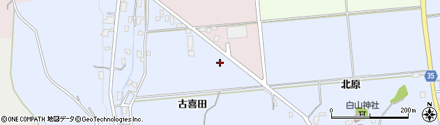 青森県弘前市八幡（古喜田）周辺の地図
