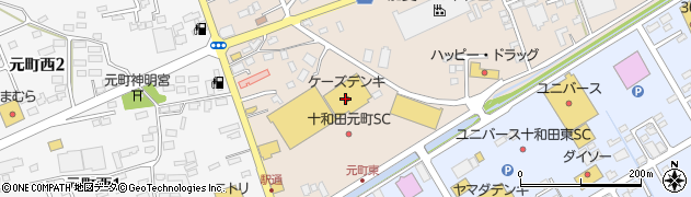 ケーズデンキ十和田店周辺の地図