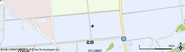 青森県弘前市八幡（北原）周辺の地図