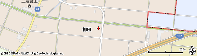 青森県平川市新山（柳田）周辺の地図