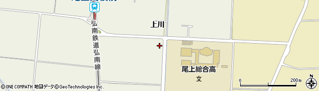 青森県平川市猿賀上川周辺の地図
