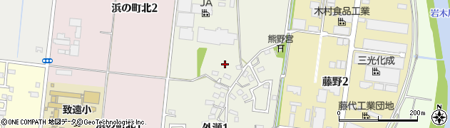 青森県弘前市外瀬周辺の地図