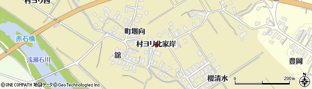 青森県黒石市石名坂（村ヨリ北家岸）周辺の地図