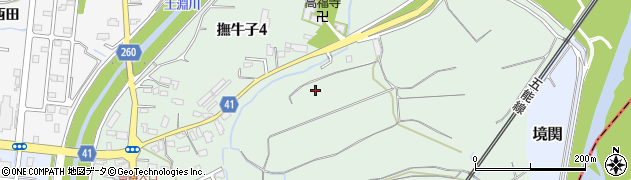 青森県弘前市撫牛子橋本周辺の地図