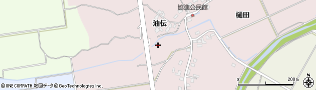 青森県弘前市蒔苗（油伝）周辺の地図