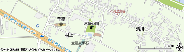 浅瀬石児童公園周辺の地図