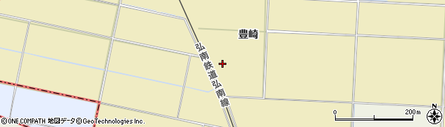 青森県平川市高木（豊崎）周辺の地図
