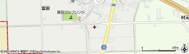 青森県黒石市中川篠村216周辺の地図