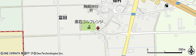 青森県黒石市中川（富田）周辺の地図