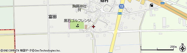 青森県黒石市中川篠村1周辺の地図