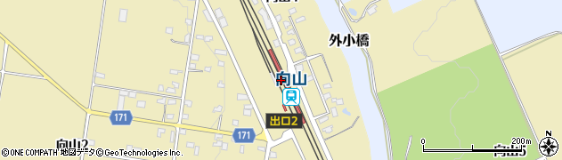 向山駅周辺の地図