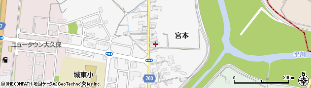 青森県弘前市大久保宮本243周辺の地図