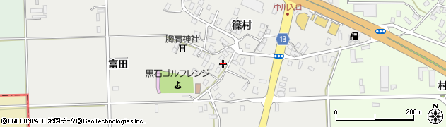 青森県黒石市中川篠村165周辺の地図