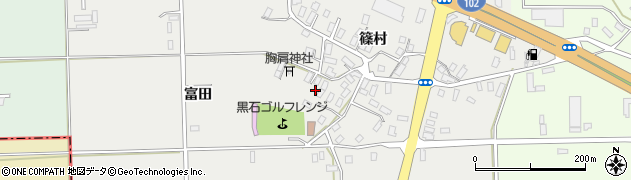 青森県黒石市中川篠村179周辺の地図