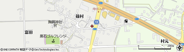 青森県黒石市中川篠村117周辺の地図