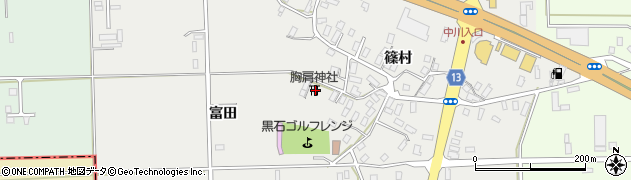 青森県黒石市中川篠村184周辺の地図