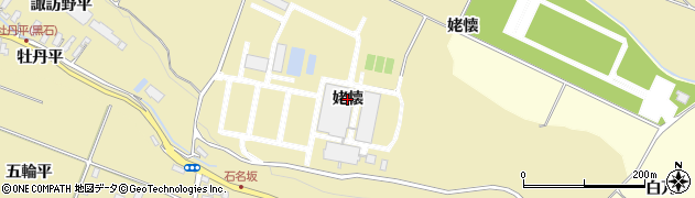 青森県黒石市石名坂（姥懐）周辺の地図