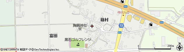 青森県黒石市中川篠村175周辺の地図