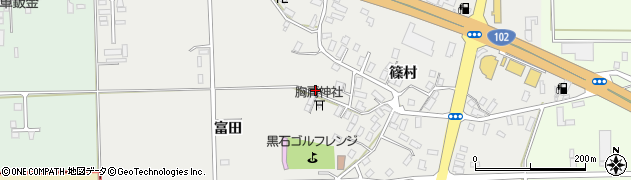 青森県黒石市中川篠村8周辺の地図