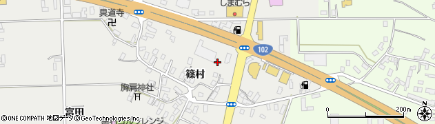 青森県黒石市中川篠村38周辺の地図