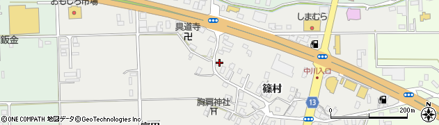 青森県黒石市中川篠村100周辺の地図