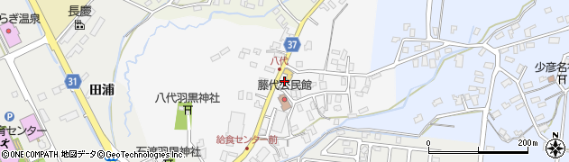 青森県弘前市八代町周辺の地図