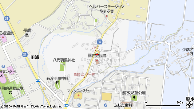 〒036-8318 青森県弘前市八代町の地図