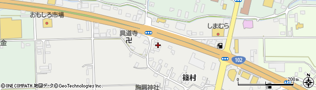 青森県黒石市中川篠村94周辺の地図