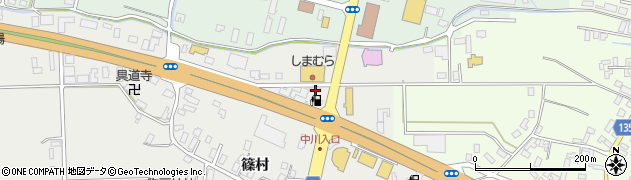青森県黒石市中川篠村21周辺の地図