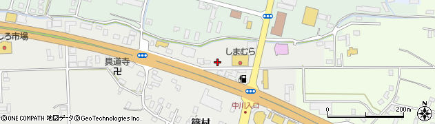 青森県黒石市中川篠村15周辺の地図